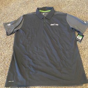 NWT Seattle Seahawks XL Nike Dri Fit Polo
